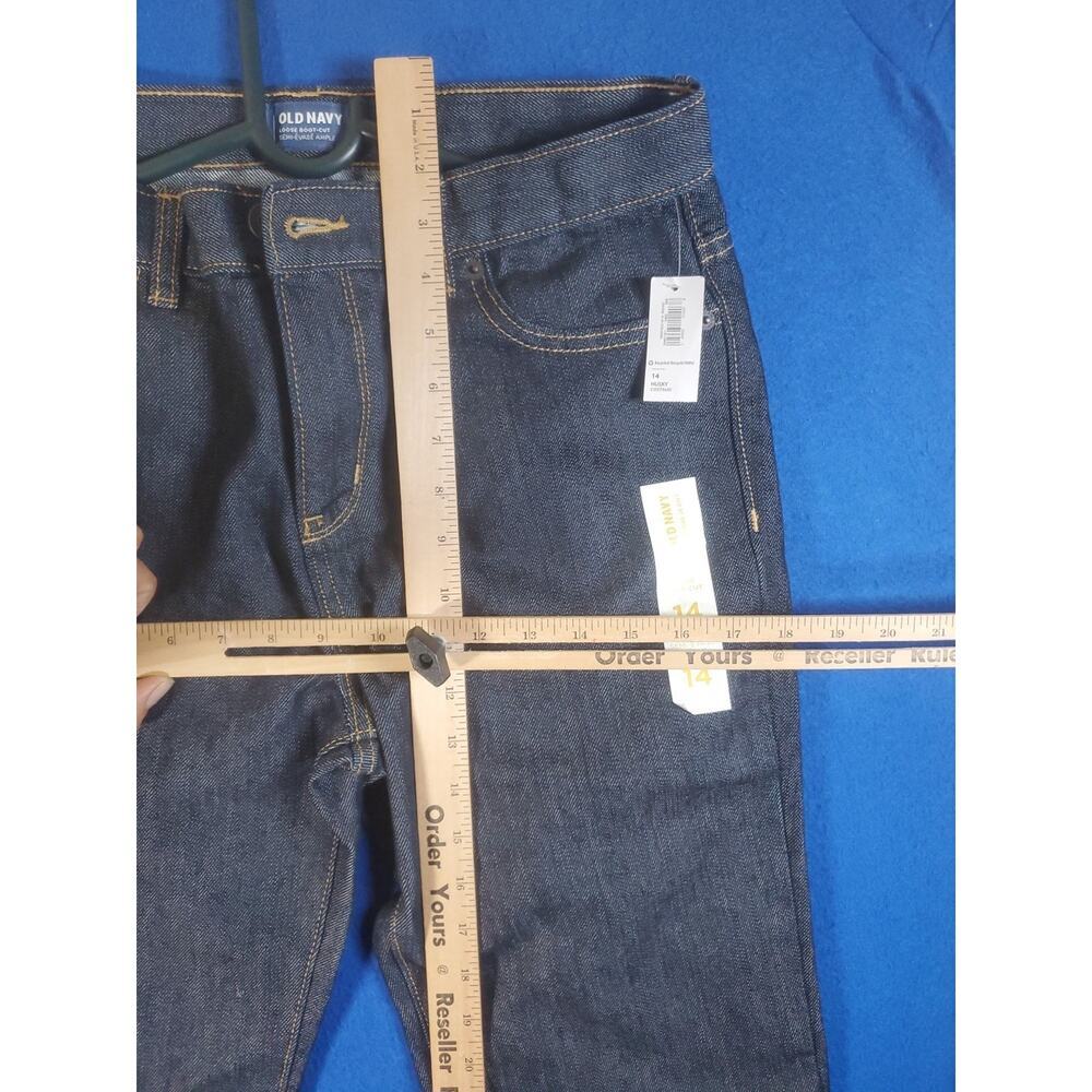 Old Navy Loose Boot-Cut Husky Women's Denim Jeans Size 14 straight Thigh - Picture 10 of 16